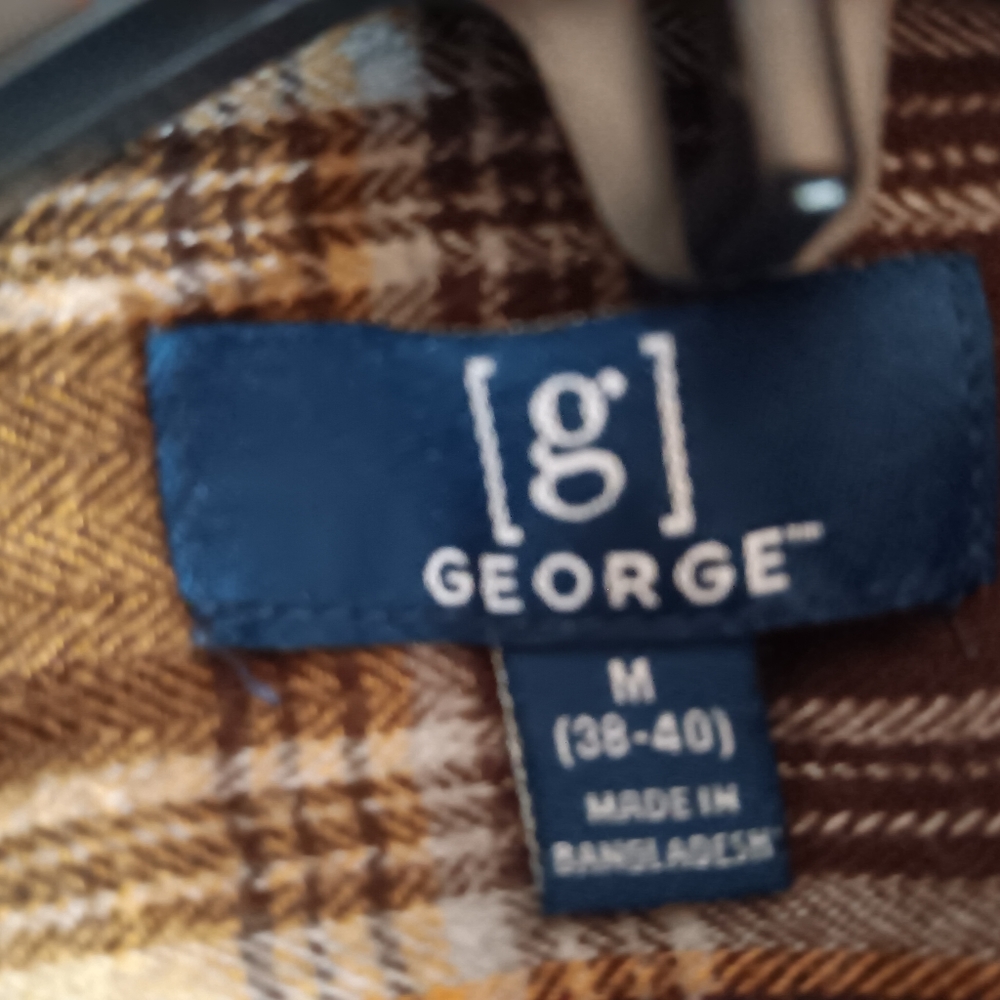 Men's size medium, George flannel shirt - Picture 3 of 3
